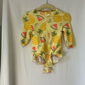 Carter's Lemon and Orange Print Baby Outfit size 6m